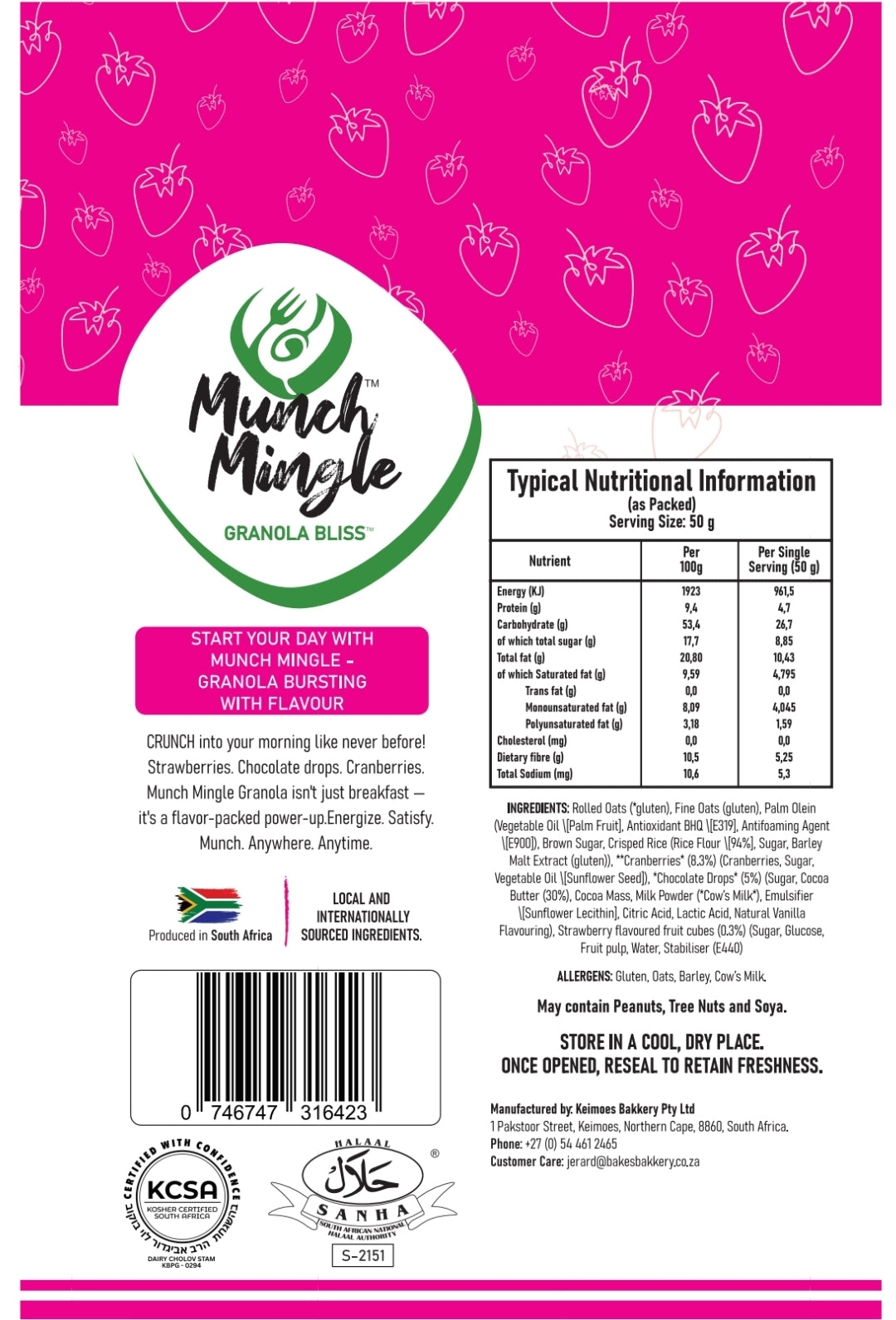 350g Munch Mingle Chocolate berries